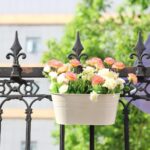 Gardening boxes Gardening Box made of metal to hang on fence