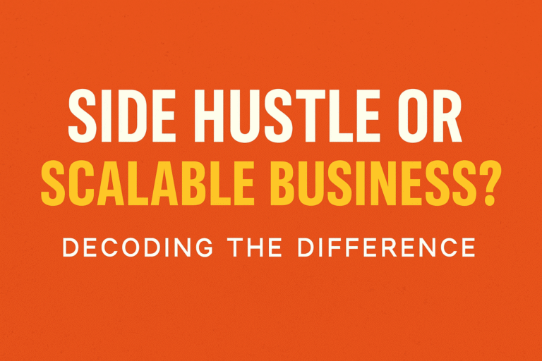 Side Hustle or Scalable Business? Decoding the Difference