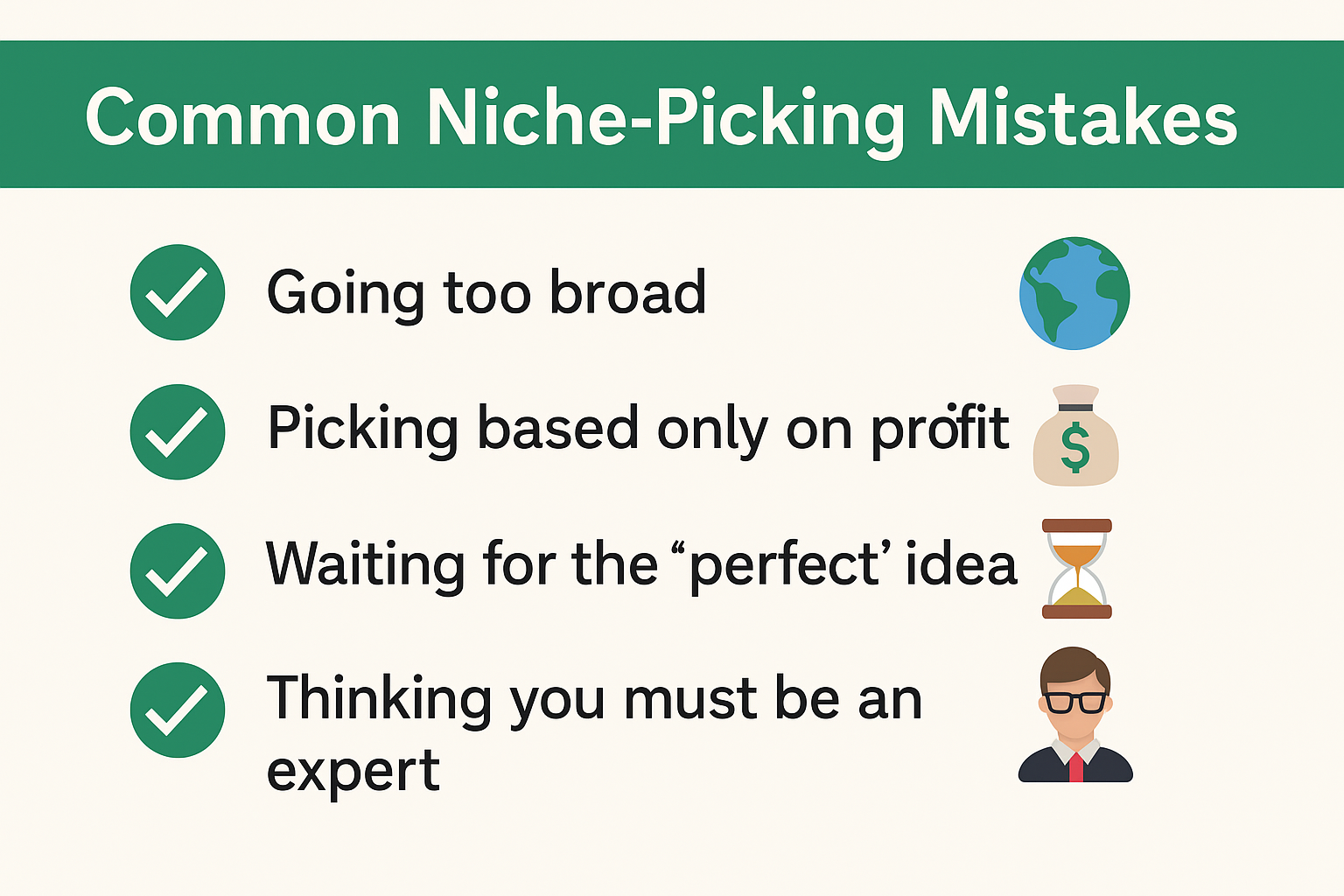 Mistakes to avoid
