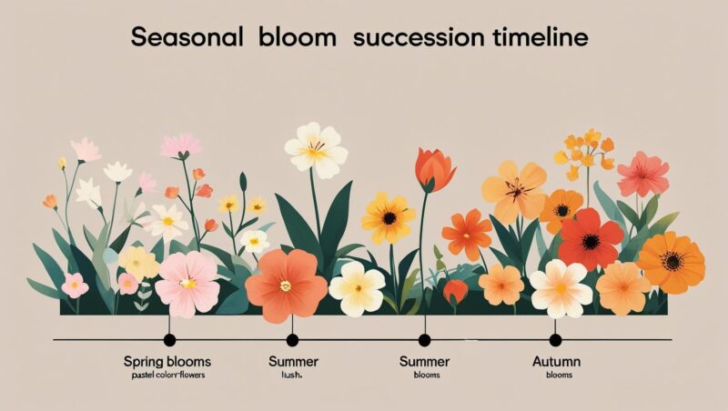 Bloom succession timeline for pollinators